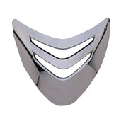 Front view of the Chrome One K CCS Front Shield on a white background