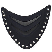 Front view of the Black crystal One K CCS Front Shield on a white background