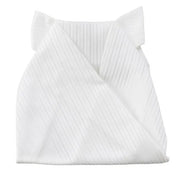 Close-up view of the pattern on the malvern white ShowQuest Vintage Stock Tie