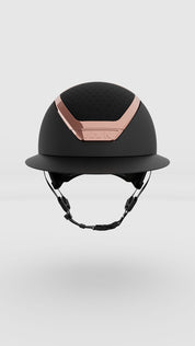Front view of the black and everyrose KASK Star Lady Chrome on a plain background