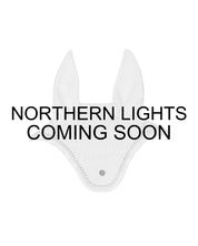 Coming Soon infographic view of the Northern Lights PS of Sweden Stardust Monogram Ear Bonnet on a white background