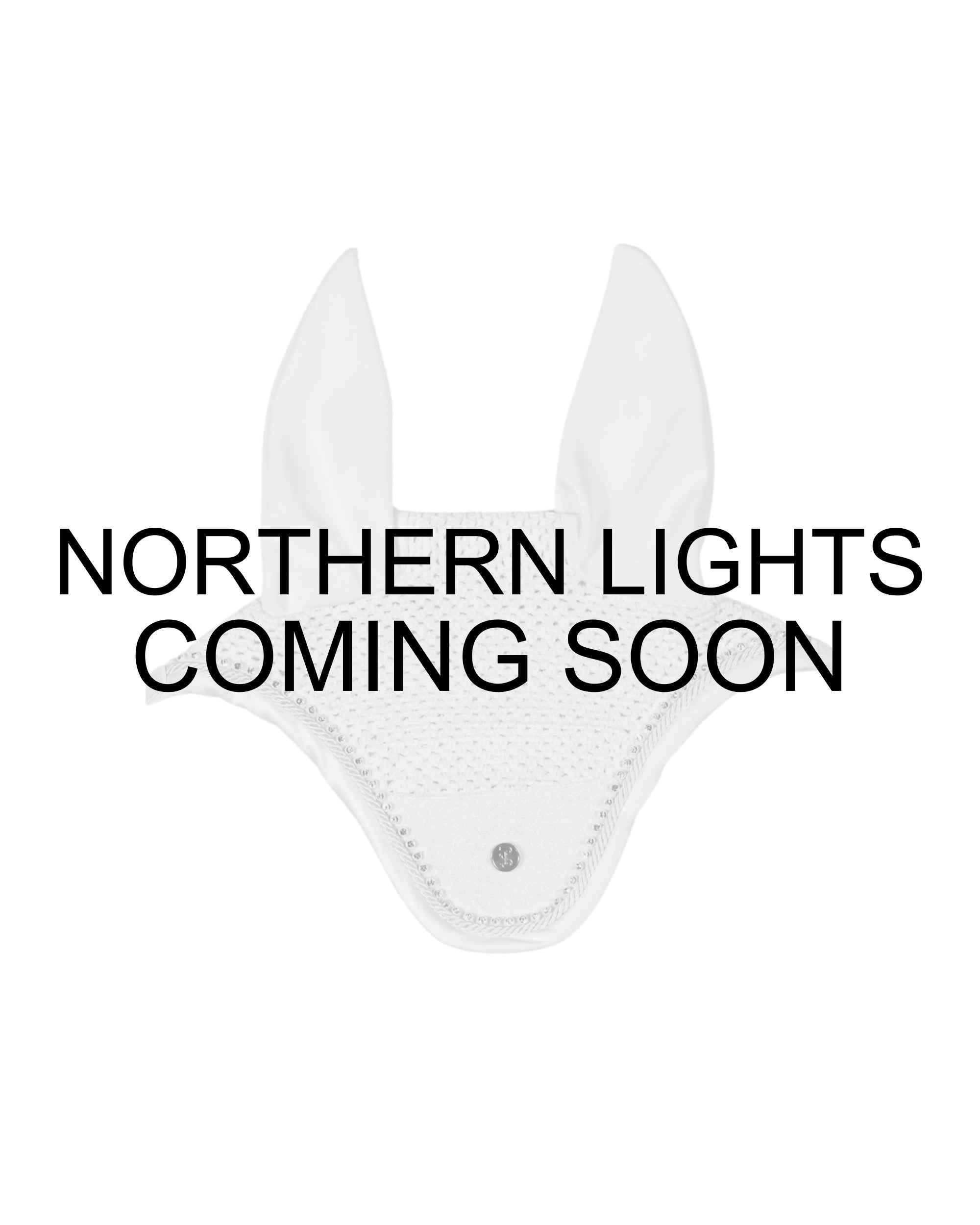 Coming Soon infographic view of the Northern Lights PS of Sweden Stardust Monogram Ear Bonnet on a white background