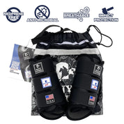 Infographic listing the benefits of the Boyd Martin Eventing 4 Pack on a white background