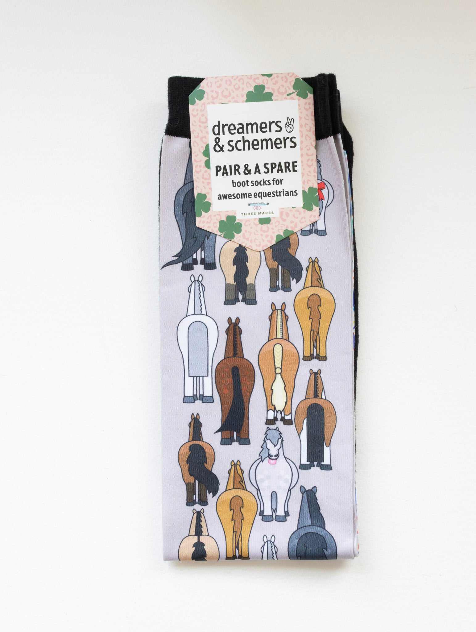 Front view of the Butts Dreamers & Schemers Pair & A Spare Boot Socks on a white background