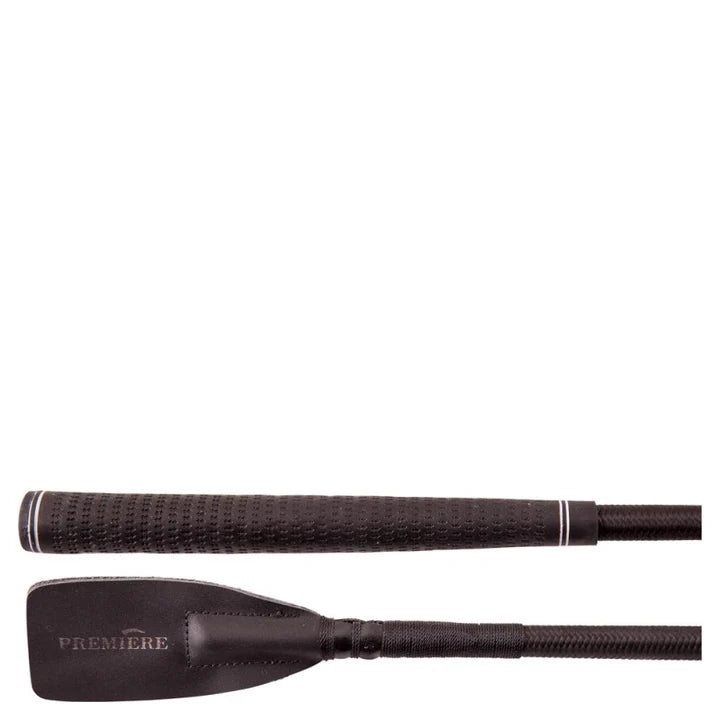 View of the handle and popper on the Premiere Castalia Jumping Bat on a white background