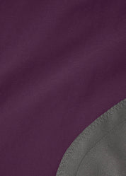 Close-up view of the purple fabric on the Kerrits Crossover II Knee Patch Riding Breech