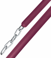 View of the burgundy Jacks Stall Chain on a white background