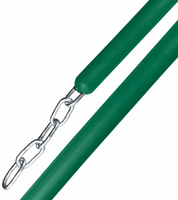 View of the green Jacks Stall Chain on a white background