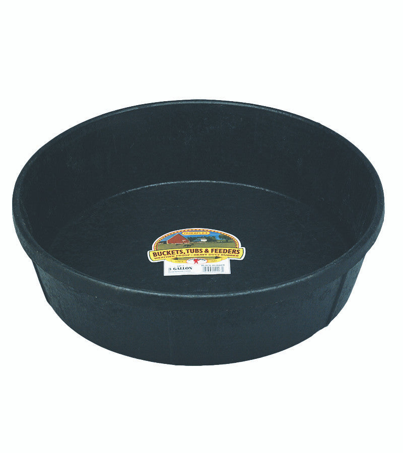 Full view of the Little Giant Duraflex All-Purpose Rubber Tub on a white background