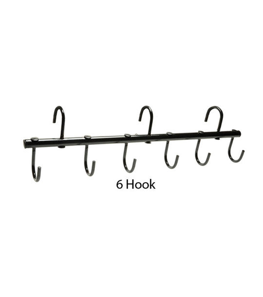 View of the 6 hook Jack's Portable Tack Rack on a white background