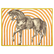 Full view of the ThomasPaul Equus Tea Towel on a white background