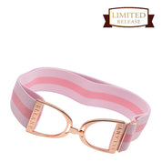 Full view of the Madelyn Ellany Elastic Stirrup Belt on a white background