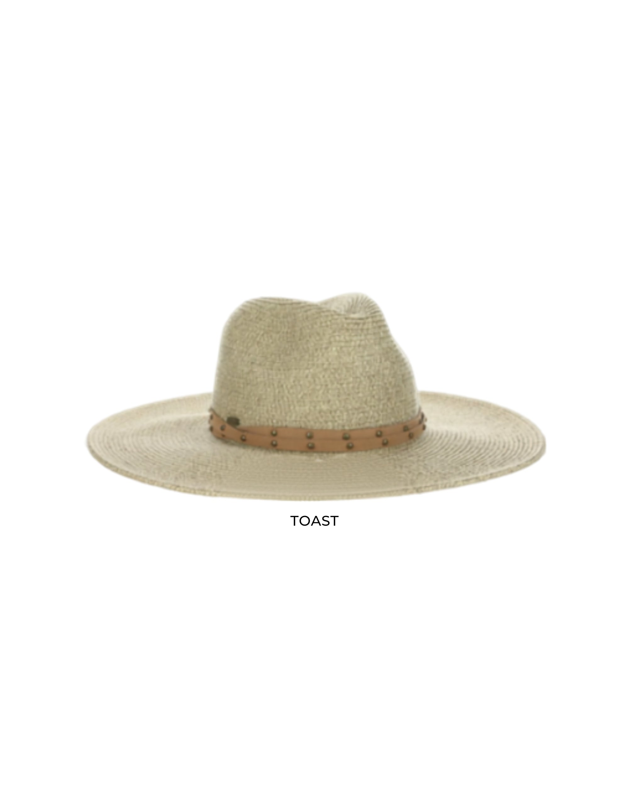 Angled front view of the Toast Dorfman Milano Misa Hat on a white background