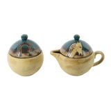 Mara Stoneware Horses Creamer and Sugar Set