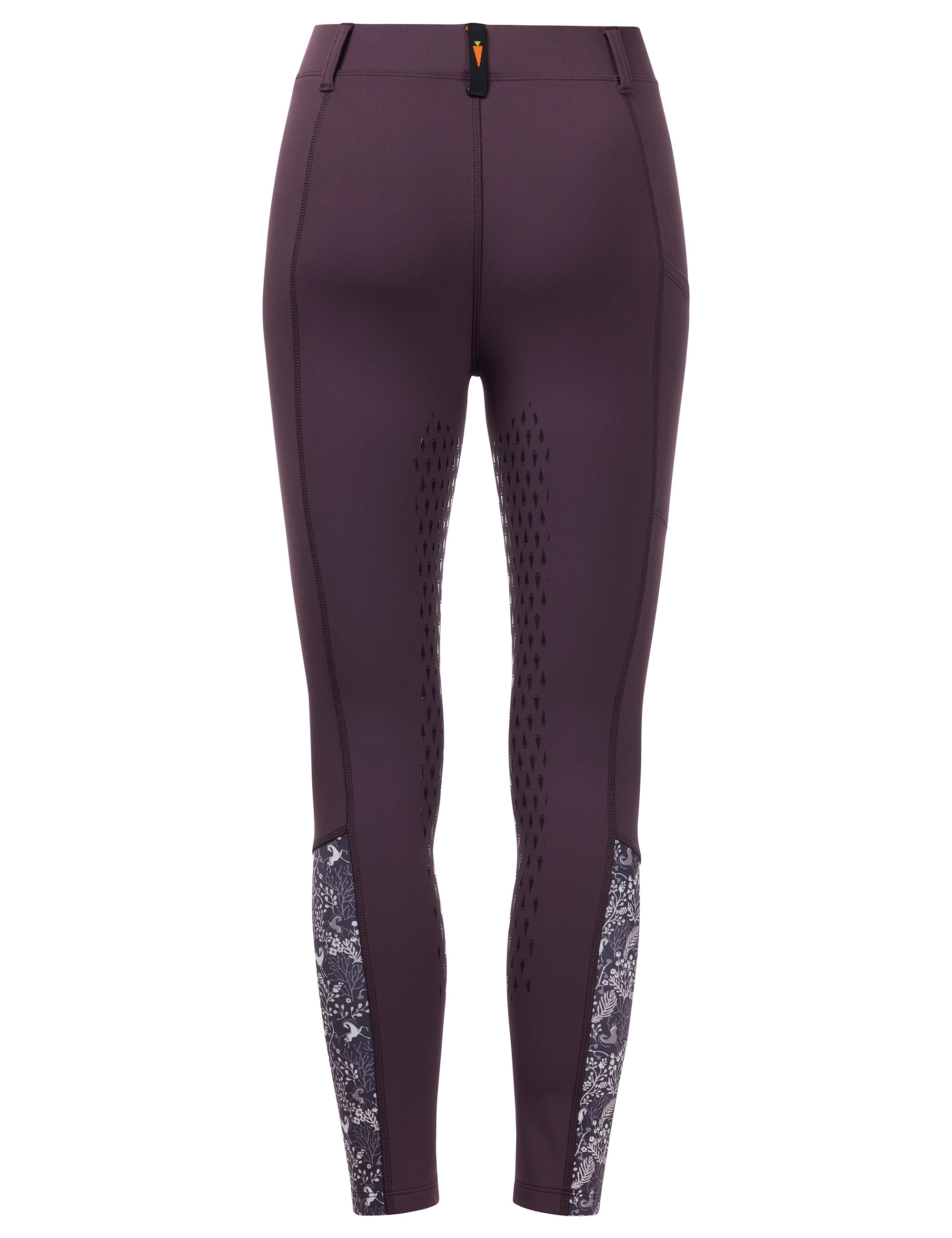 Elderberry Fillies Kerrits Kids Thermo Tech Full Leg Tight on a white background