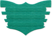 Front view of the Flair Equine Nasal Strips in green on a white background