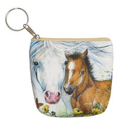 View of the butterfly AWST Int'l Coin Purse on a white background