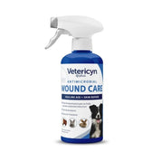Front view of a 16 oz bottle of Vetericyn Antimicrobial Wound Care on a white background