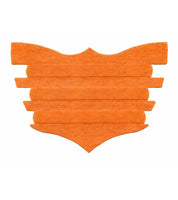 Front view of the Flair Equine Nasal Strip in orange on a white background