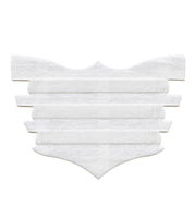 Front view of the Flair Equine Nasal Strip in white on a white background