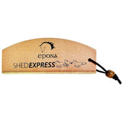 Side view of the Epona Shed Express on a white background