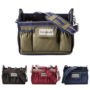 Front views of 4 different colored Kavalkade Cleaning Bags on a white background