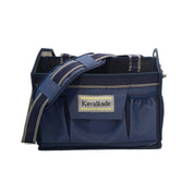 Front view of the navy Kavalkade Cleaning Bag on a white background