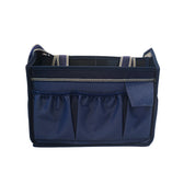 Back view of the navy Kavalkade Cleaning Bag on a white background
