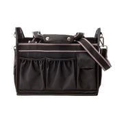 Back view of the black Kavalkade Cleaning Bag on a white background