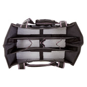 Top view of the black Kavalkade Cleaning Bag on a white background