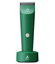 Front view of the green Andis Vida Cordless Clipper on a white background