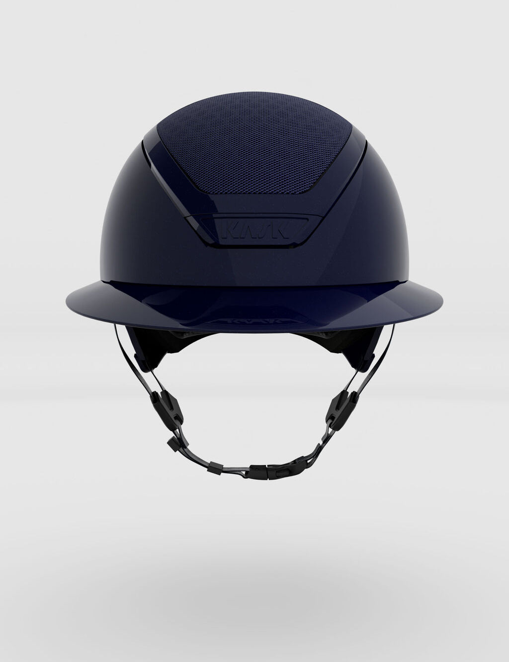Front view of the atlantic blue Star Lady Pure Shine Helmet on a plain background