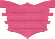 Front view of the Flair Equine Nasal Strip in pink on a white background