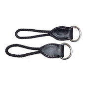 View of a set of black Nunn Finer Dee Savers on a white background