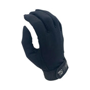 Angled front view of a navy SSG All Weather Glove on a white background
