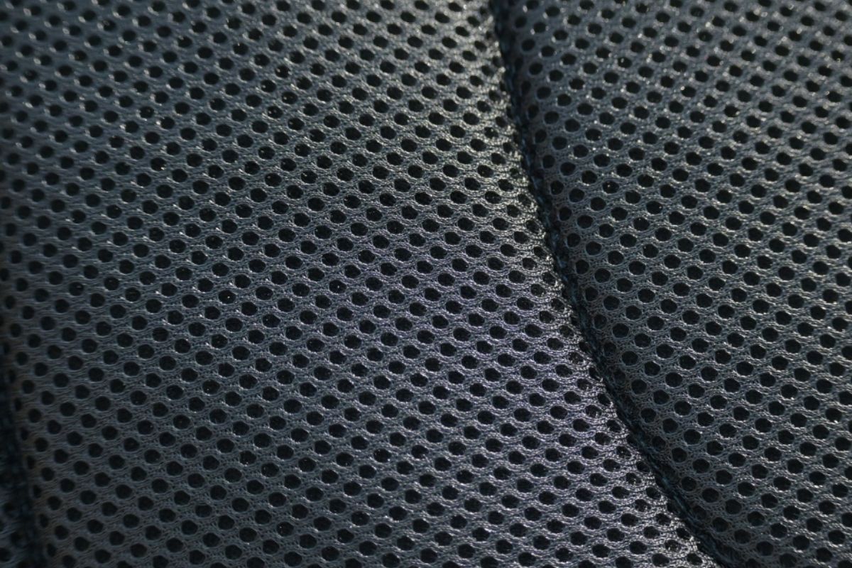 Close-up view of the mesh on the black Correct Connect XC Mesh Saddle Pad