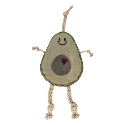 Front view of the HKM Avocado Horse Toy on a white background