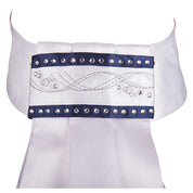Close-up front view of the ANKY Fancy Stock Tie on a white background