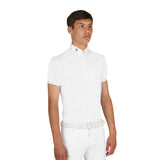 Equestro Men's Competition Polo Shirt In Breathable Technical Fabric