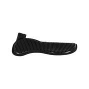 Side view of the Acavallo Withers Free Gel Hex Pad in black on a white background