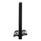 Side view of the black Acavallo Rel-X 180 Stirrup on a white background