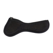 Side view of the black Acavallo Sublime Zero Impact Pad on a white background