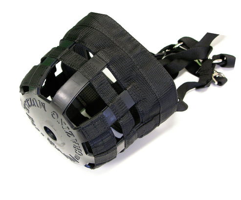 Close-up view of the Best Friend Deluxe Grazing Muzzle on a white background