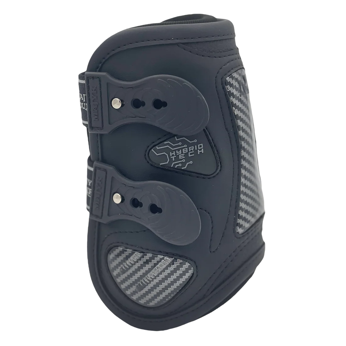 Exterior side view of the Majyk Equipe Bionic Hind Boot With Hybrid Technology in Black/Silver