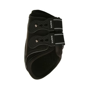 Side view of a Majyk Equipe Boyd Martin Leather Hind Boot with Removable Liner on a white background