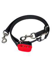 Full view of the red Nunn Finner Rapid Release Cross Tie on a white background