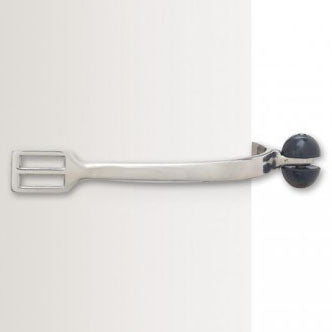 Side view of the Centaur Stainless Steel Roller Ball Spurs in the length 3/4"