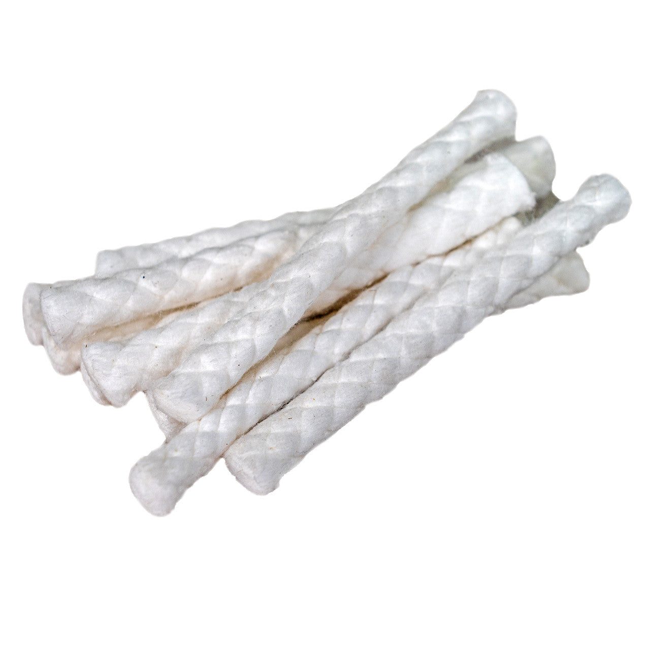 View of a bundle of Nunn Finer Cotton Plugs-Self Cut on a white background