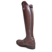 Angled back view of the brown DeNiro Amabile Quick 02 Brown Field Boots on a plain background