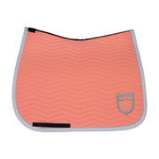 Side view of the Equestro Wave Quilting Jump Saddle Pad In Technical Fabric in a color color on a white background